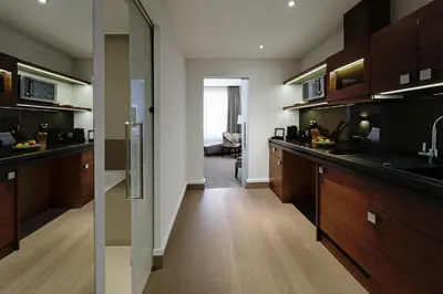 Küche/Küchenzeile in der Unterkunft Hotel Maximilian’s