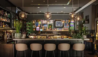 Lounge oder Bar in der Unterkunft Hotel Maximilian’s