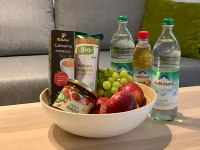 Essen in der Ferienwohnung oder in der Nähe