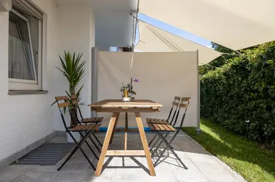 Grundriss der Unterkunft Ferienwohnung Garten mit Terrasse
