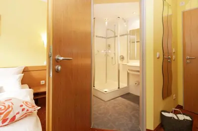 Ein Badezimmer in der Unterkunft BIO Hotel Bayerischer Wirt Augsburg