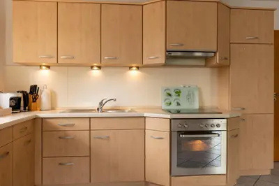 Küche/Küchenzeile in der Unterkunft Ferienwohnung Chiemsee