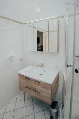 Ein Badezimmer in der Unterkunft Lechpark Hotel