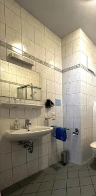 Ein Badezimmer in der Unterkunft Pension Marcus