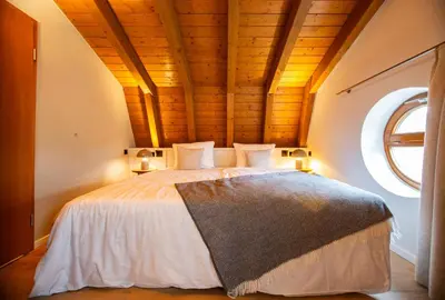 Ein Bett oder Betten in einem Zimmer der Unterkunft Villa Waldperlach by Blattl