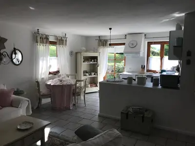 Küche/Küchenzeile in der Unterkunft Ferienwohnung Lau