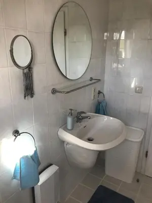 Ein Badezimmer in der Unterkunft Ferienwohnung Lau