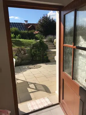 Ein Balkon oder eine Terrasse in der Unterkunft Ferienwohnung Lau