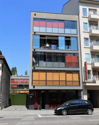 Das Gebäude in dem sich das Hotel befindet