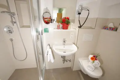 Ein Badezimmer in der Unterkunft Gasthof Prinzregent Superior