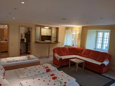 Ein Bett oder Betten in einem Zimmer der Unterkunft Gasthof Adler