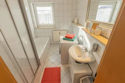 Ein Badezimmer in der Unterkunft Ferienwohnung Burghausen
