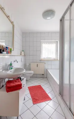 Ein Badezimmer in der Unterkunft Ferienwohnung Altötting
