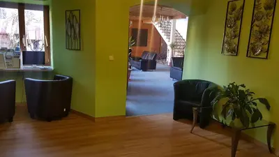 Ein Sitzbereich in der Unterkunft Hotel Leonhardihof