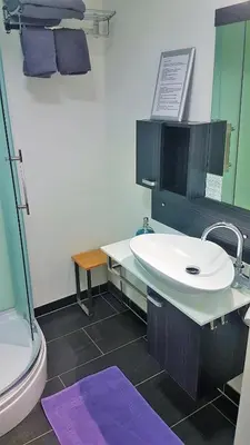 Ein Badezimmer in der Unterkunft Hotel Leonhardihof