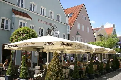Das Gebäude in dem sich die Pension befindet