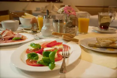 Essen in der Pension oder in der Nähe