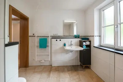 Ein Badezimmer in der Unterkunft Ferienwohnungen Zober am Mühlbach