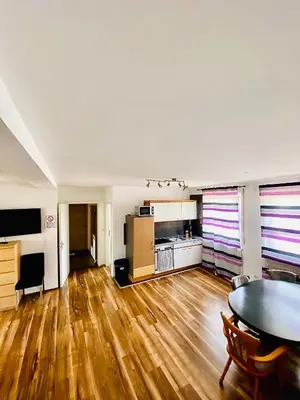 Küche/Küchenzeile in der Unterkunft Charmante 3Zi-Ferienwohnung im Landhausstil