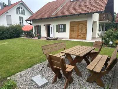 Ein Garten an der Unterkunft Fewo Susi Allgäu