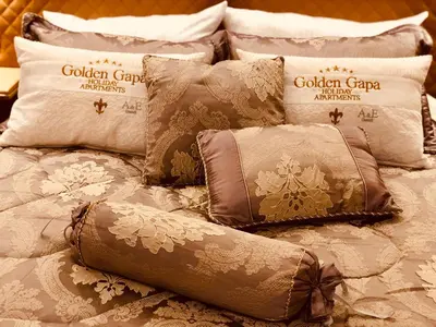 Ein Bett oder Betten in einem Zimmer der Unterkunft Golden GaPa Budget-Studio 3