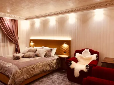 Ein Bett oder Betten in einem Zimmer der Unterkunft Golden GaPa Budget-Studio 3