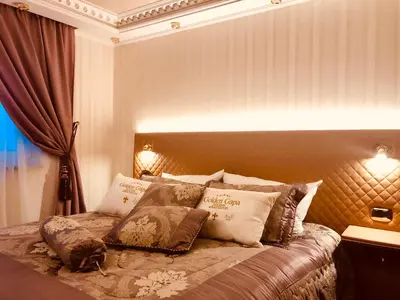 Ein Bett oder Betten in einem Zimmer der Unterkunft Golden GaPa Budget-Studio 3