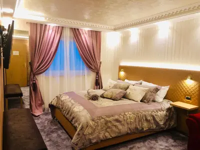 Ein Bett oder Betten in einem Zimmer der Unterkunft Golden GaPa Budget-Studio 3