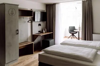 Ein Bett oder Betten in einem Zimmer der Unterkunft DAS STEIN