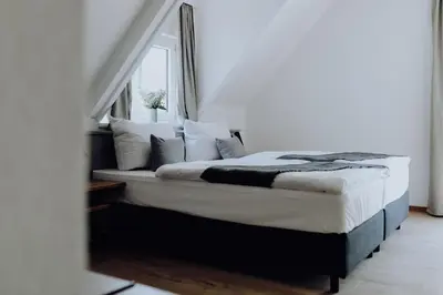 Ein Bett oder Betten in einem Zimmer der Unterkunft DAS STEIN