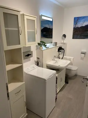 Ein Badezimmer in der Unterkunft Haus Langweid