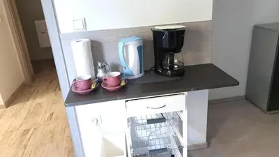 Küche/Küchenzeile in der Unterkunft Neuburg City Apartments