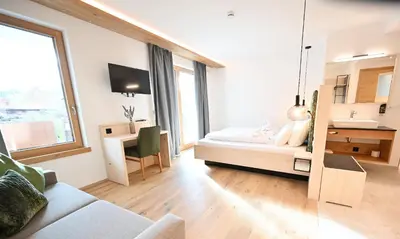 Ein Bett oder Betten in einem Zimmer der Unterkunft Danner-Hof