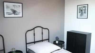 Ein Bett oder Betten in einem Zimmer der Unterkunft Work & stay Vohburg near Ingolstadt