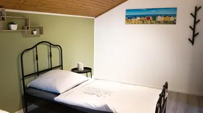 Ein Bett oder Betten in einem Zimmer der Unterkunft Work & stay Vohburg near Ingolstadt