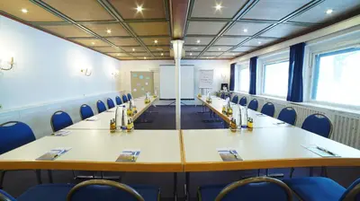 Der Geschäftsbereich oder Konferenzraum in der Unterkunft Schliersberg Alm