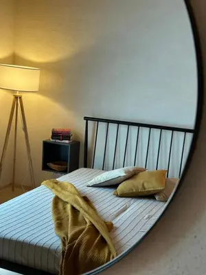 Ein Bett oder Betten in einem Zimmer der Unterkunft Heimat-Raum
