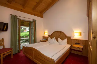 Ein Bett oder Betten in einem Zimmer der Unterkunft Landhaus Stephanie