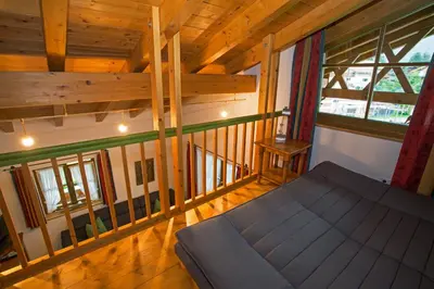 Ein Sitzbereich in der Unterkunft Landhaus Stephanie