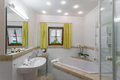 Ein Badezimmer in der Unterkunft Landhaus Stephanie
