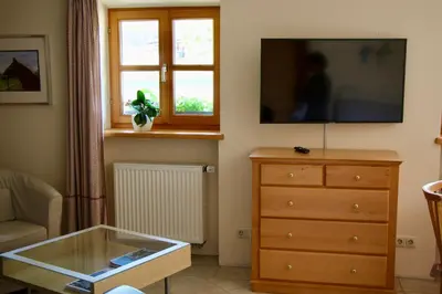 TV/Unterhaltungsangebot in der Unterkunft Ferienwohnung Fanese