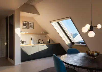 Küche/Küchenzeile in der Unterkunft Hotel Miano by Limehome