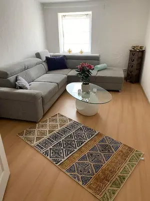 Ein Sitzbereich in der Unterkunft Ferienhaus-Aladdin