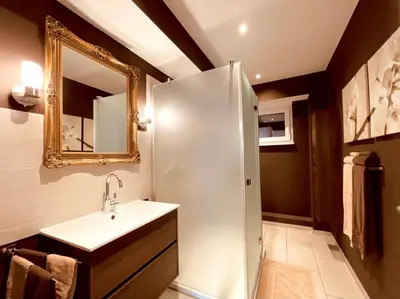 Ein Badezimmer in der Unterkunft Starnberger See