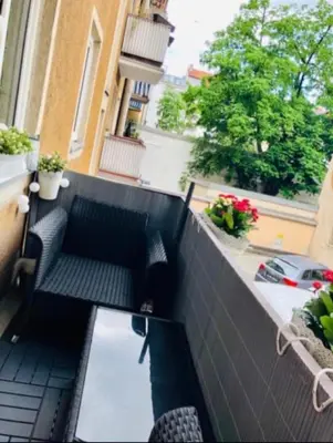 Ein Balkon oder eine Terrasse in der Unterkunft Exclusive Maxvorstadt Studio