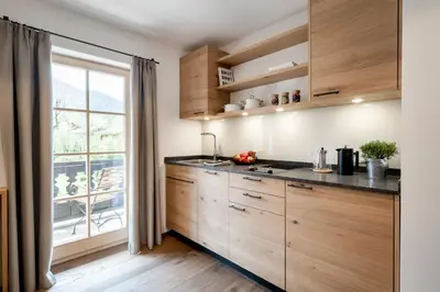Küche/Küchenzeile in der Unterkunft Alperie Ferienhaus
