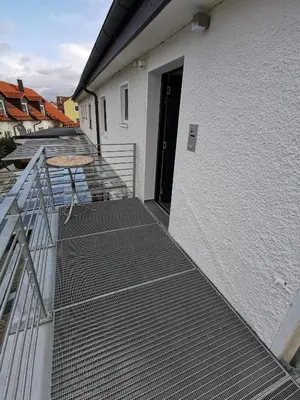 Ein Balkon oder eine Terrasse in der Unterkunft Ferienwohnung Klettham