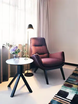Ein Sitzbereich in der Unterkunft Hotel zur Post