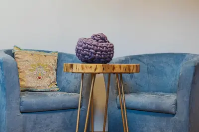 Ein Sitzbereich in der Unterkunft Naturhaus Luminus