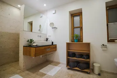 Ein Badezimmer in der Unterkunft Naturhaus Luminus